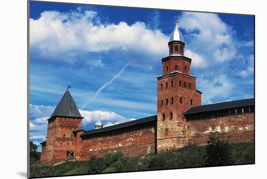 View of City Wall with Kokuj Tower-null-Mounted Giclee Print