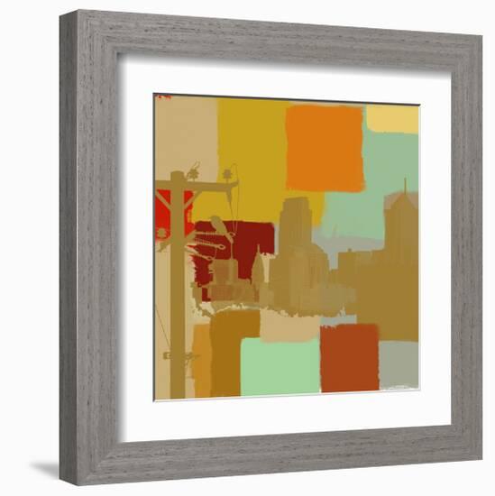 View of City-Yashna-Framed Art Print