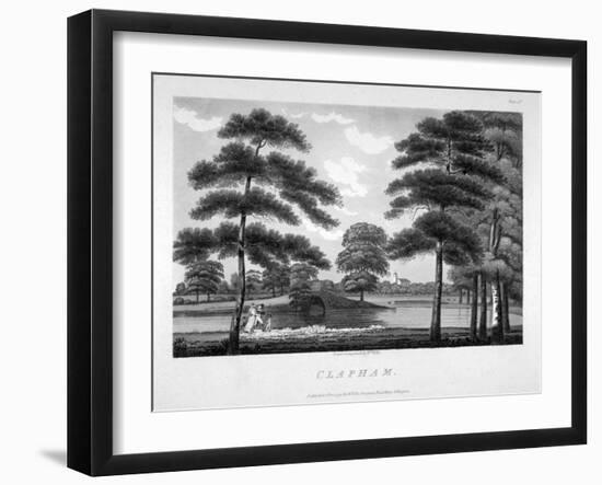 View of Clapham, London, 1792-William Ellis-Framed Giclee Print