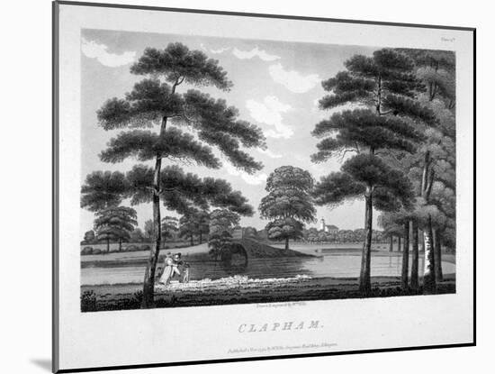 View of Clapham, London, 1792-William Ellis-Mounted Giclee Print