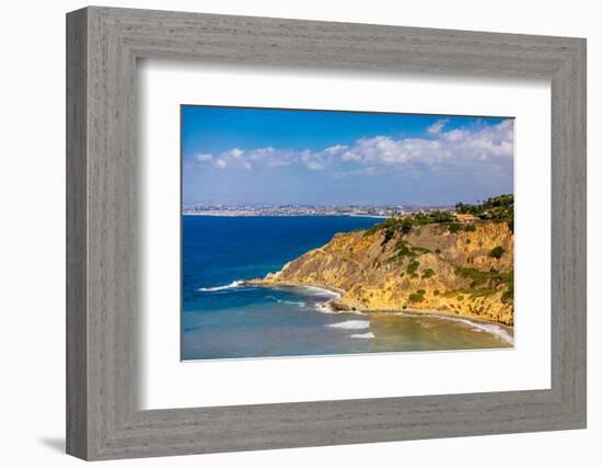 View of Cliffs in Rancho Palos Verdes, California, USA-Laura Grier-Framed Photographic Print