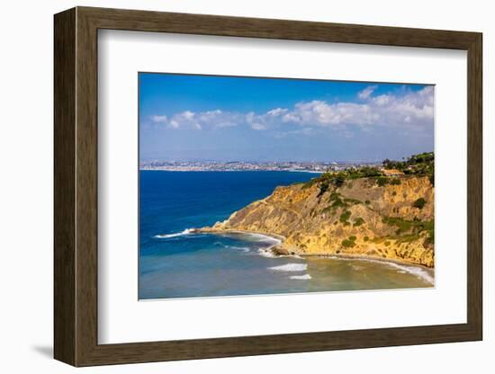 View of Cliffs in Rancho Palos Verdes, California, USA-Laura Grier-Framed Photographic Print