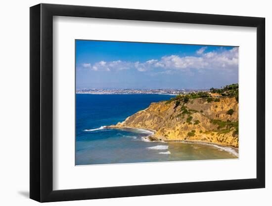 View of Cliffs in Rancho Palos Verdes, California, USA-Laura Grier-Framed Photographic Print