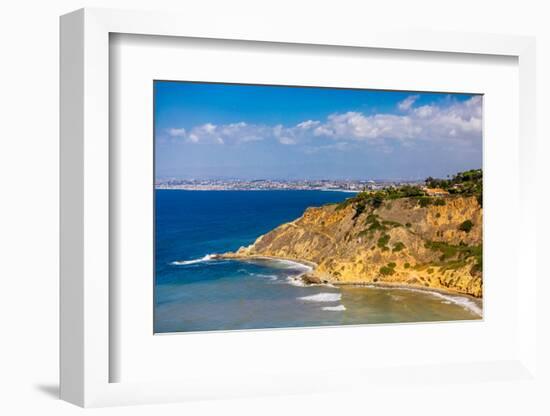 View of Cliffs in Rancho Palos Verdes, California, USA-Laura Grier-Framed Photographic Print