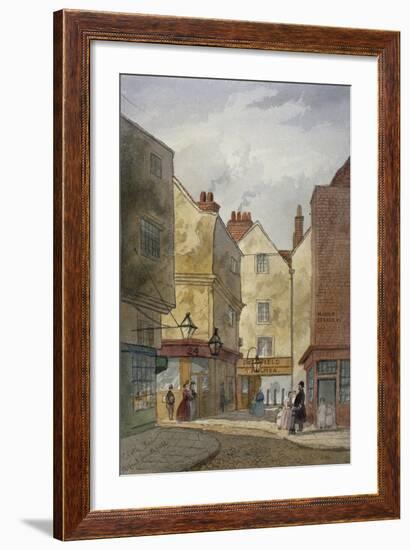 View of Cloth Fair and Middle Street, West Smithfield, City of London, 1867-EH Dixon-Framed Giclee Print