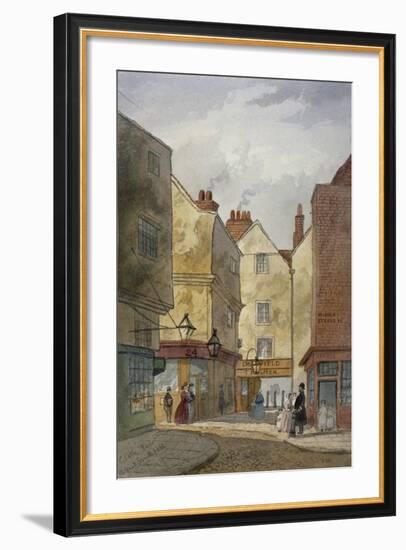 View of Cloth Fair and Middle Street, West Smithfield, City of London, 1867-EH Dixon-Framed Giclee Print