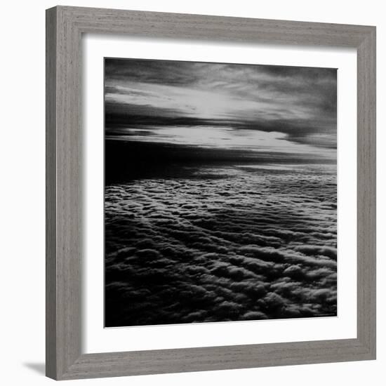 View of Clouds from Transatlantic Pan Am Clipper-Bernard Hoffman-Framed Photographic Print