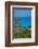 View of coastline, sea and hills near Agkonas, Kefalonia, Ionian Islands, Greek Islands, Greece-Frank Fell-Framed Photographic Print