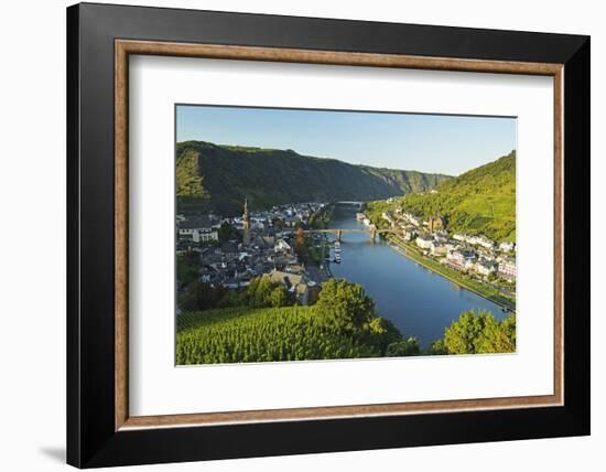 View of Cochem and Moselle River (Mosel), Rhineland-Palatinate, Germany, Europe-Jochen Schlenker-Framed Photographic Print