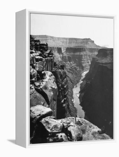 View of Colorado River Cutting Through Grand Canyon-null-Framed Premier Image Canvas