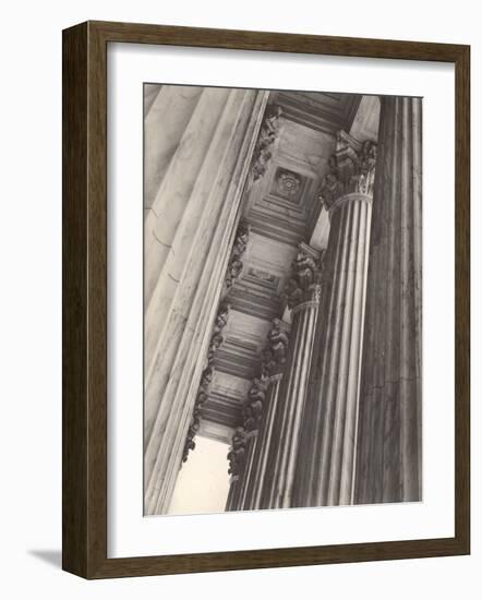 View of Columns and Carved Ceiling on the Portico of the Supreme Court Building-Margaret Bourke-White-Framed Photographic Print