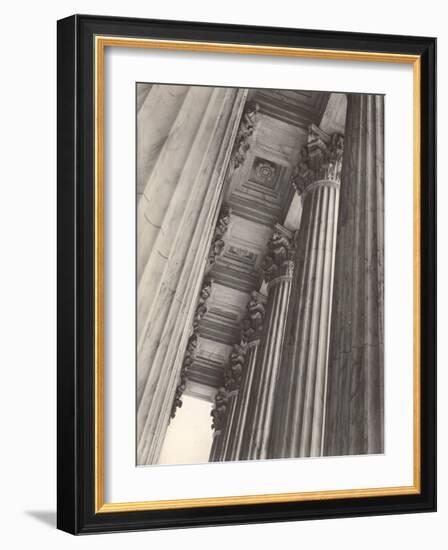 View of Columns and Carved Ceiling on the Portico of the Supreme Court Building-Margaret Bourke-White-Framed Photographic Print