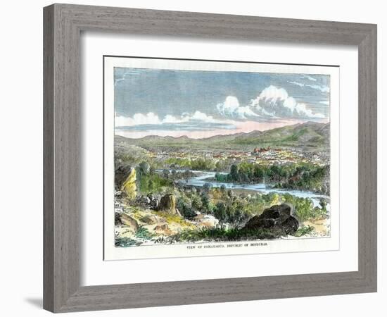 View of Comayagua, Republic of Honduras, C1880-null-Framed Giclee Print