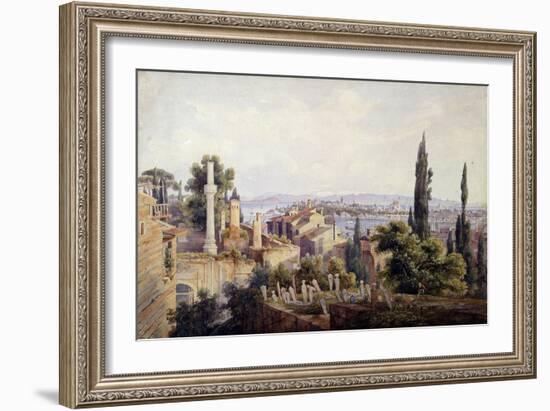 View of Constantinople and the Golden Horn, 1835-Johann Jakob Wolfensberger-Framed Giclee Print