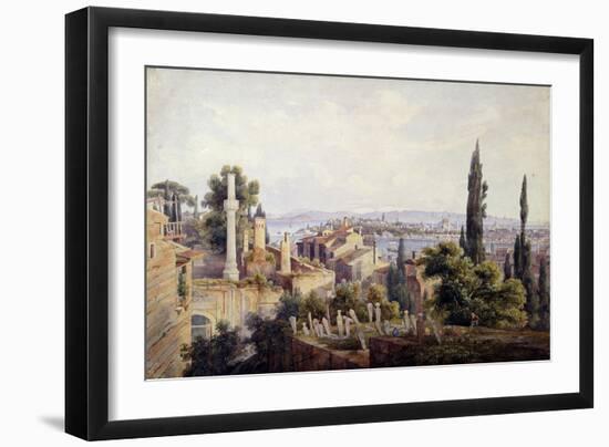 View of Constantinople and the Golden Horn, 1835-Johann Jakob Wolfensberger-Framed Giclee Print