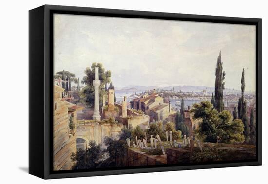 View of Constantinople and the Golden Horn, 1835-Johann Jakob Wolfensberger-Framed Premier Image Canvas