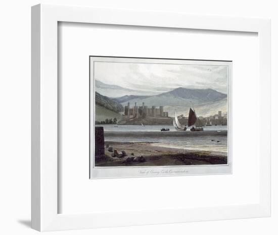 'View of Conway Castle, Caernarvonshire', Wales, 1814-1825-William Daniell-Framed Giclee Print