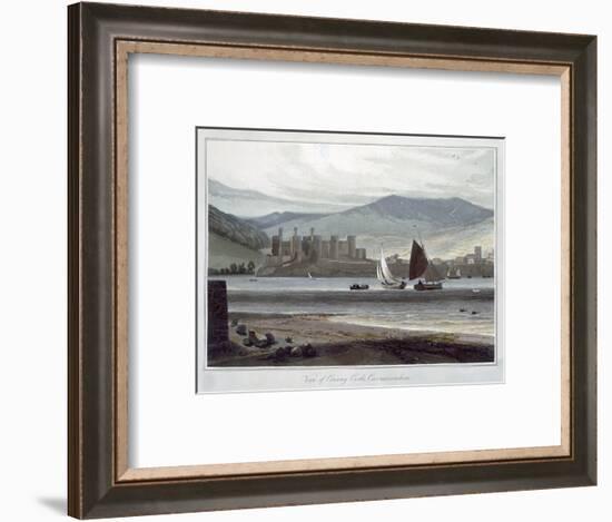 'View of Conway Castle, Caernarvonshire', Wales, 1814-1825-William Daniell-Framed Giclee Print