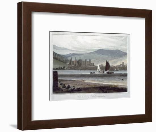 'View of Conway Castle, Caernarvonshire', Wales, 1814-1825-William Daniell-Framed Giclee Print