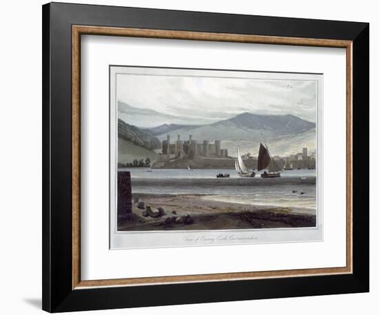 'View of Conway Castle, Caernarvonshire', Wales, 1814-1825-William Daniell-Framed Giclee Print