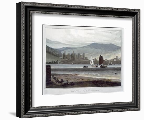 'View of Conway Castle, Caernarvonshire', Wales, 1814-1825-William Daniell-Framed Giclee Print