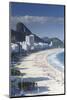 View of Copacabana Beach, Rio de Janeiro, Brazil, South America-Ian Trower-Mounted Photographic Print