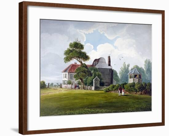 View of Copenhagen House and Gardens, Copenhagen Fields, Islington, London, 1815-null-Framed Giclee Print
