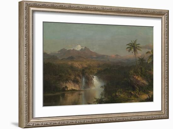 View of Cotopaxi, 1857-Frederic Edwin Church-Framed Giclee Print