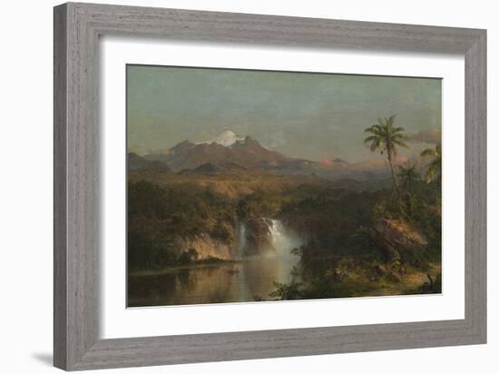 View of Cotopaxi, 1857-Frederic Edwin Church-Framed Giclee Print