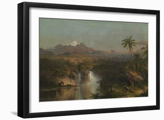 View of Cotopaxi, 1857-Frederic Edwin Church-Framed Giclee Print