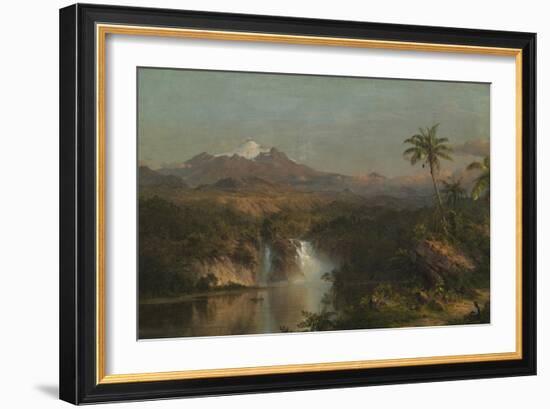 View of Cotopaxi, 1857-Frederic Edwin Church-Framed Giclee Print