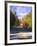 View of Country Road, Fall Foliage, Northeast Kingdom, Vermont, USA-Walter Bibikow-Framed Photographic Print