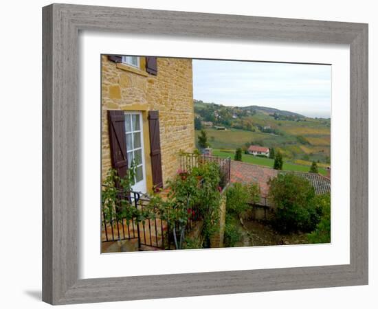 View of Countryside in Olingt, Burgundy, France-Lisa S. Engelbrecht-Framed Photographic Print