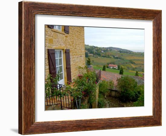 View of Countryside in Olingt, Burgundy, France-Lisa S. Engelbrecht-Framed Photographic Print