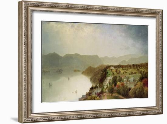 View of Cozzen's Hotel Near West Point, Ny, 1863-John Frederick Kensett-Framed Giclee Print