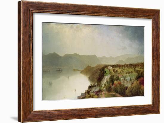 View of Cozzen's Hotel Near West Point, Ny, 1863-John Frederick Kensett-Framed Giclee Print