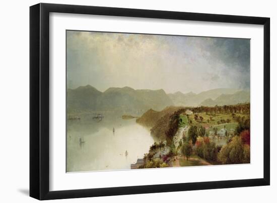 View of Cozzen's Hotel Near West Point, Ny, 1863-John Frederick Kensett-Framed Giclee Print