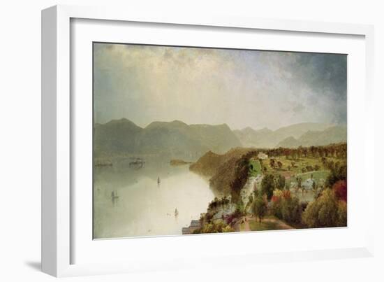 View of Cozzen's Hotel Near West Point, Ny, 1863-John Frederick Kensett-Framed Giclee Print