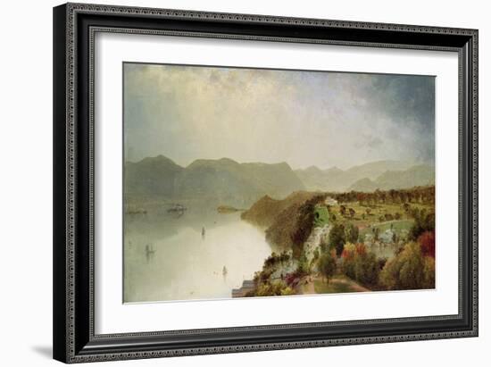 View of Cozzen's Hotel Near West Point, Ny, 1863-John Frederick Kensett-Framed Giclee Print