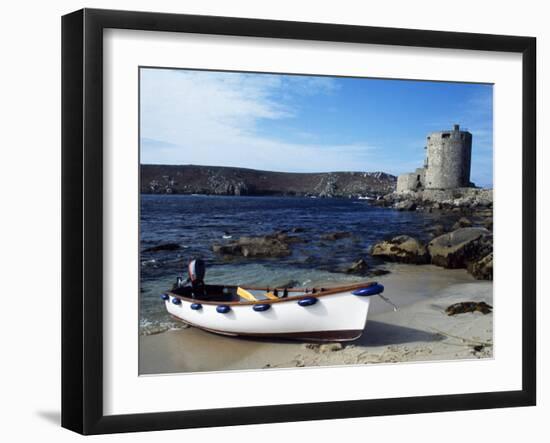 View of Cromwell's Castle, Which Guards the Northern Approaches to New Grimsby Harbour-Fergus Kennedy-Framed Photographic Print