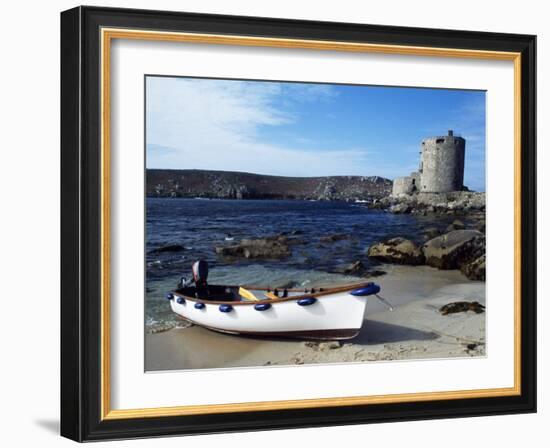 View of Cromwell's Castle, Which Guards the Northern Approaches to New Grimsby Harbour-Fergus Kennedy-Framed Photographic Print