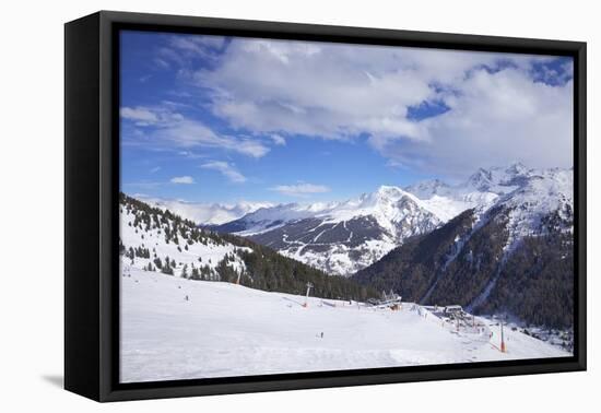 View of Crozats, La Plagne, Savoie, French Alps, France, Europe-Peter Barritt-Framed Premier Image Canvas