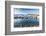 View of cruise ship and boats moored in harbour near CRAB Park at Portside, Vancouver, British Colu-Frank Fell-Framed Photographic Print