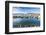 View of cruise ship and boats moored in harbour near CRAB Park at Portside, Vancouver, British Colu-Frank Fell-Framed Photographic Print