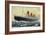 View of Cunard Ocean Liner Queen Mary-Lantern Press-Framed Art Print