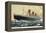 View of Cunard Ocean Liner Queen Mary-Lantern Press-Framed Stretched Canvas