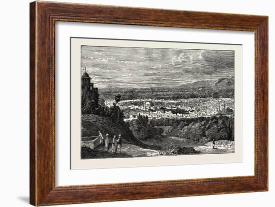 View of Damascus, Capital and the Second Largest City of Syria-null-Framed Giclee Print