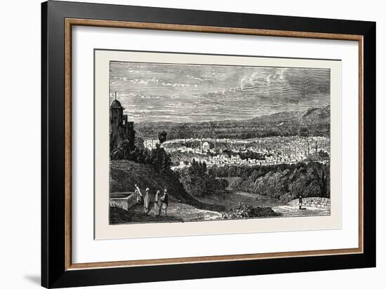 View of Damascus, Capital and the Second Largest City of Syria-null-Framed Giclee Print