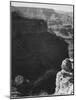 View Of Darkly Shadowed Canyon At Left & Center From South Rim 1941 Grand Canyon NP Arizona  1941-Ansel Adams-Mounted Art Print