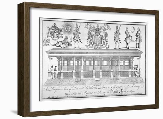 View of David Loudon's Bun House, Pimlico Road, Chelsea, London-William Hogarth-Framed Giclee Print